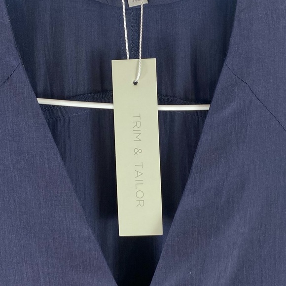 Trim & Tailor NWT Shirt Dress in Navy Womens size XS - Picture 4 of 7